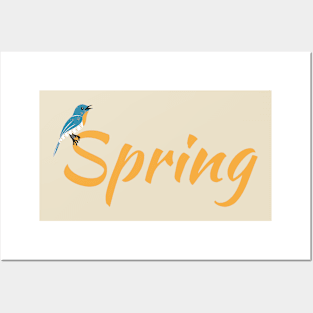 spring, bird, yellow Posters and Art